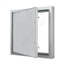 Люк под плитку нажимной алюминий 300х500 на износоустойчивой петле Evecs CERAMO COMFORT D3050
