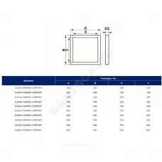 Люк под плитку нажимной алюминий 300х600 на износоустойчивой петле Evecs CERAMO COMFORT D3060