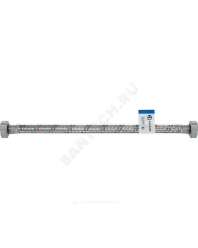 Подводка гибкая для воды нержавеющая оплетка 1/2 г-г L=0.5м AQUALINE 04803