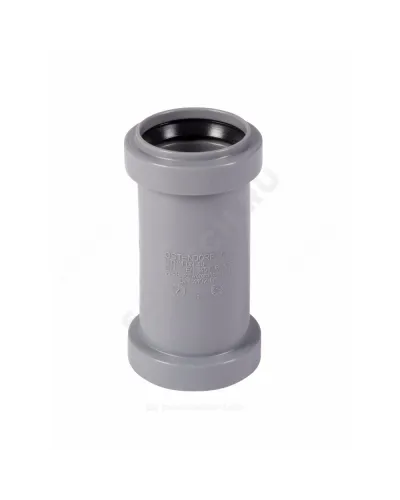 Муфта PP-H двухраструбная серая HT HTMM Дн 40 б/нап в/к Ostendorf 111510