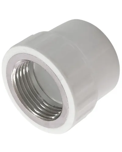 Муфта PP-R комбинированная белая Дн 20х1/2 ВР PRO VALFEX 10129020-PRO