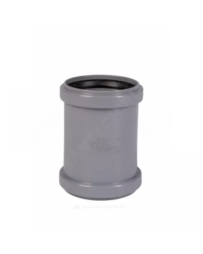 Муфта PP-H двухраструбная серая HT HTMM Дн 75 б/нап в/к Ostendorf 113510
