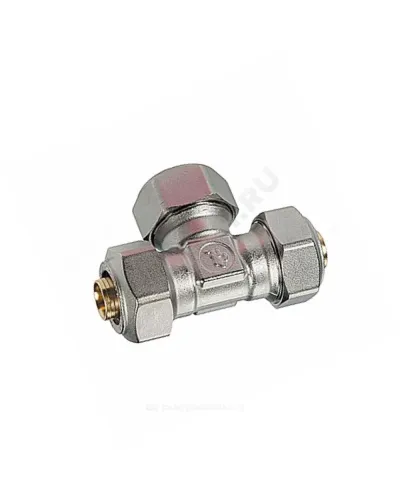 Тройник переходной для МП/PE-X труб латунь обжим Дн 20х16 R565AM Giacomini R565MX045