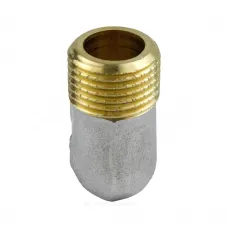 Угольник латунь никель Ду 15 (1/2") НР/НР 9003 ГОСТ 32585-2013 Aquasfera 9003-01