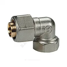 Угольник для МП/PE-X труб латунь обжим Дн 16х1/2"х90гр ВР R563AM Giacomini R563MX048