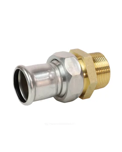 Муфта разъемная сталь нерж AISI 316L Дн 35х1 1/4 Ру16 пресс/НР Inoxpres RM 184035002