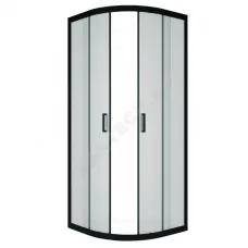 Ограждение душевое Classic BLACK 800х800х1850 мм без поддона прозрачное стекло МетаКам ШПS_013570