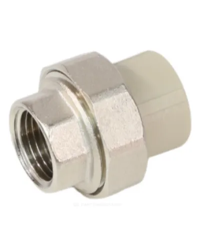 Муфта PP-R комбинированная разъемная серая Дн 25х3/4 ВР VALFEX 10155020Г