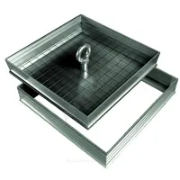 Люк под плитку напольный алюминий 600х600 Evecs FLOOR D6060