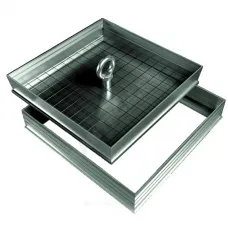 Люк под плитку напольный алюминий 300х300 Evecs FLOOR D3030