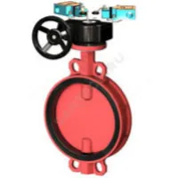 Затвор дисковый поворотный чугун VPI4448R2C-08EP Ду 40 Ру16 межфл с редуктором диск чугун манжета EPDM с концевыми выключателями Tecofi VPI4448R2C-08EP0040