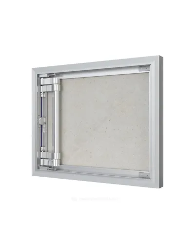 Люк под плитку нажимной алюминий 500х600 на износоустойчивой петле Evecs CERAMO OPTIMUM D5060