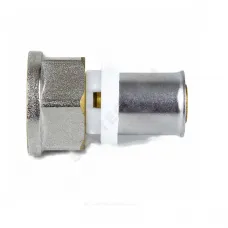 Муфта МП латунь никель пресс Дн 16х1/2" ВР ГОСТ 32415-2013 8002 Aquasfera 8002-01