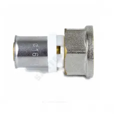 Муфта МП латунь никель пресс Дн 16х1/2" ВР ГОСТ 32415-2013 8002 Aquasfera 8002-01