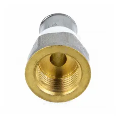 Муфта МП латунь никель пресс Дн 16х1/2" ВР ГОСТ 32415-2013 8002 Aquasfera 8002-01
