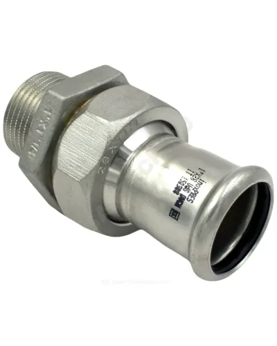 Муфта разъемная сталь нерж AISI 316L Дн 28х1 Ру16 пресс/НР Inoxpres RM 184028002I