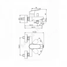 Промо-комплект для ванны с душем CERAFLEX Ideal Standard BD001AA