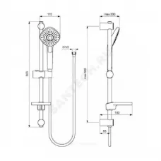 Промо-комплект для ванны с душем CERAFLEX Ideal Standard BD001AA