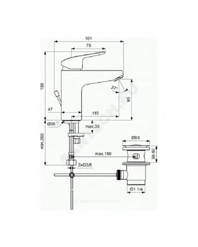 Промо-комплект для ванны с душем CERAFLEX Ideal Standard BD001AA