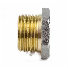 Заглушка латунь никель Ду 40 (1 1/2") НР 9017 ГОСТ 32585-2013 Aquasfera 9017-05