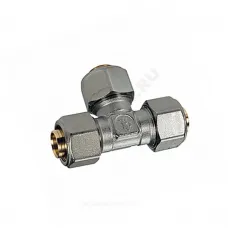 Тройник для МП/PE-X труб латунь обжим Дн 16 R564AM Giacomini R564MX048