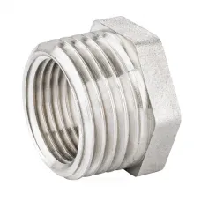 Футорка латунь никель Ду 25х15 (1"х1/2") НР/ВР LD LD.67.507.25х15