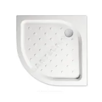 Поддон душевой акриловый полукруглый Classic N 800х800х160 с противоскользящим покрытием белый МетаКам АПS_011736