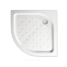 Поддон душевой акриловый полукруглый Classic N 800х800х160 с противоскользящим покрытием белый МетаКам АПS_011736