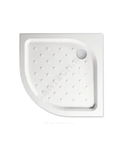 Поддон душевой акриловый полукруглый Classic N 900х900х160 с противоскользящим покрытием МетаКам АПS_011737