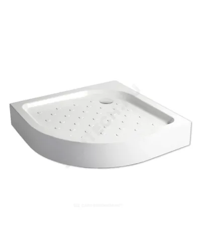 Поддон душевой акриловый полукруглый Classic N 900х900х160 с противоскользящим покрытием МетаКам АПS_011737