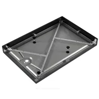 Поддон душевой акриловый прямоугольный Universal PRO BLACK N 1200х800х130 черный МетаКам АПS_014443