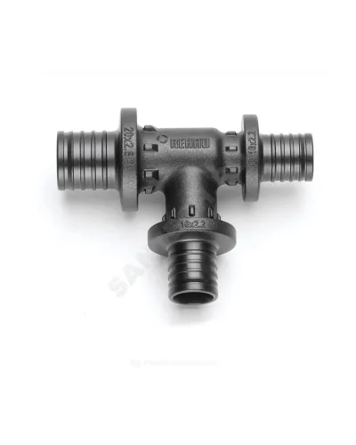 Тройник для PE-X труб аксиальный PPSU Дн 25х20х16 переходной RAUTITAN PX Rehau 11600841001