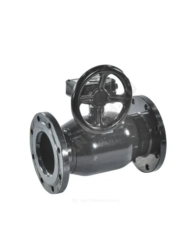 Кран шаровой сталь 11с67п Ду 150 Ру25 фл L=380мм с редуктором FORTECA 183.2.150.025