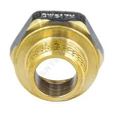 Переход латунь никель реборда Ду 15х10 (1/2"х3/8") ВР/НР 9021 ГОСТ 32585-2013 Aquasfera 9021-10