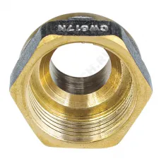 Переход латунь никель реборда Ду 15х10 (1/2"х3/8") ВР/НР 9021 ГОСТ 32585-2013 Aquasfera 9021-10