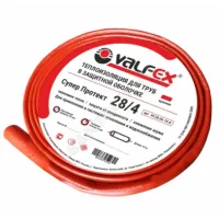 Трубка вспененный полиэтилен 18/4 бухта L=10м Тмакс=95°C в защитной оболочке красный VALFEX VF.18.04.10.R