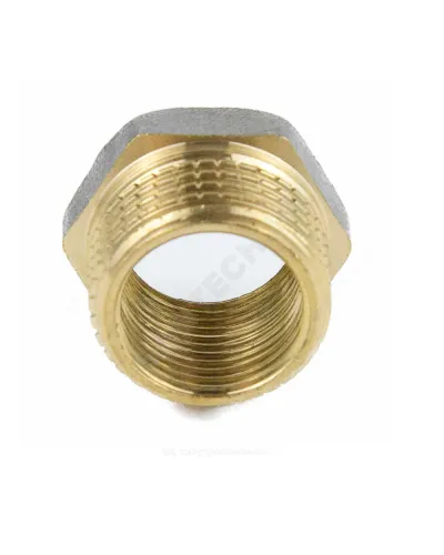 Футорка латунь никель Ду 40х20 (1 1/2х3/4) НР/ВР 9024 ГОСТ 32585-2013 Aquasfera 9024-08