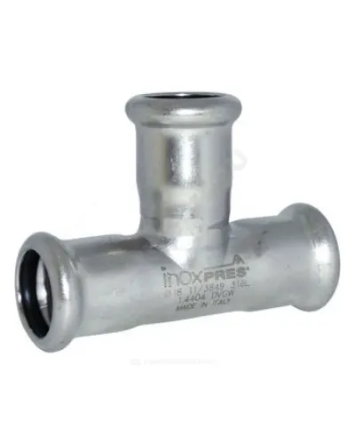 Тройник сталь нерж AISI 316L Дн 35 Ру16 пресс Inoxpres RM 182035000