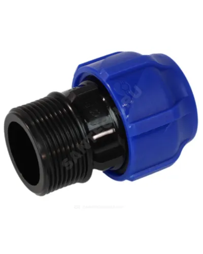 Муфта компрессионная ПЭ Дн 40х1 1/4 НР Ру16 VALFEX 121001140114