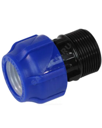 Муфта компрессионная ПЭ Дн 40х1 1/4 НР Ру16 VALFEX 121001140114