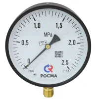 Манометр ТМ-610Р.00 радиальный Дк150мм 0-0,1 МПа кл.1,5 G1/2" Росма 00000007226