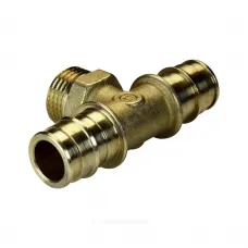 Тройник для PE-X труб радиальный латунь Дн 25х3/4"х25 НР GX153 Giacomini GX153Y045