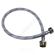 Подводка гибкая для воды нейлоновая оплетка 1/2"-3/4" г-ш L=1м Центр Сантехники (Подольск) ГП002185
