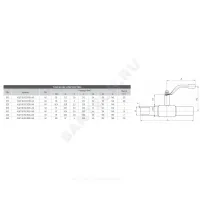 Кран шаровой сталь 09Г2С Ballomax КШТ 60.102 Ду 15 Ру40 п/привар L=210мм BROEN КШТ 60.102.015.А.40