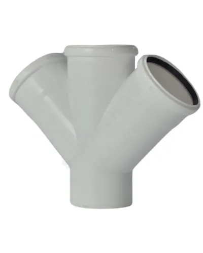 Крестовина PP-M 1-плоскостная бесшумная белая Дн 110х110х110х45гр б/нап в/к RTP (РосТурПласт) 24763