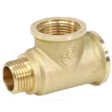 Тройник латунь переходной Ду 20х20х15 (3/4"х3/4"х1/2") ВР/ВР/НР VALFEX VF.134.L.034.034.012