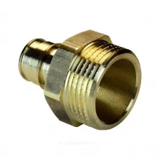 Муфта для PE-X труб радиальная латунь Дн 16х1/2" НР РОС