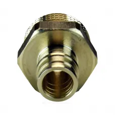 Муфта для PE-X труб радиальная латунь Дн 16х1/2" НР РОС