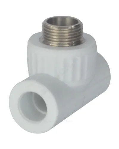 Тройник PP-R комбинированный белый Дн 20х3/4 НР VALFEX 10128120