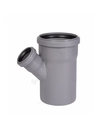 Тройник PP-H переходной серая HT HTEA Дн 110х50х45гр б/нап в/к Ostendorf 115220